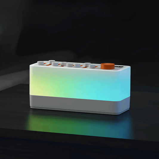 Ezliva Uyku Uzmanı Ultra Beyaz Gürültü Cihazı - Doğa Sesleri - Bluetooth Hoparlör - Gece Lambası Hepsi Bir Arada